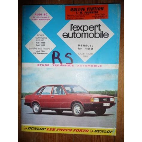 Revue Technique AUDI 80 GL CL Formule E GL GL Automatique