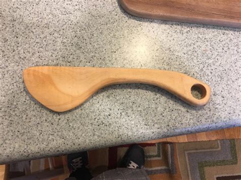 My Daughter Wanted To Make A Spatula We Made A Spatula From Some Maple