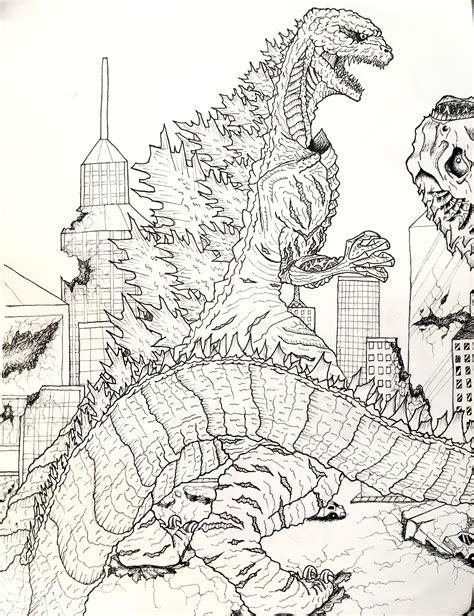 Heres A Shin Godzilla Sketch I Did A Few Years Ago Still Havent