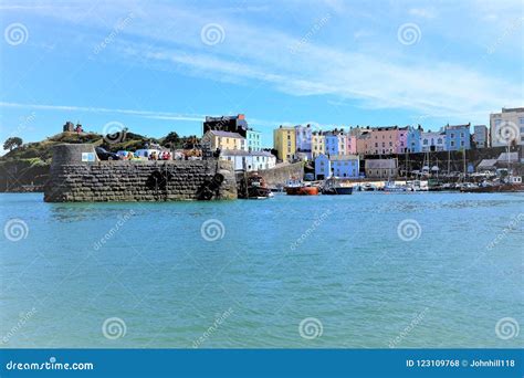 Colorful Buildingstenby South Wales Uk Editorial Stock Photo