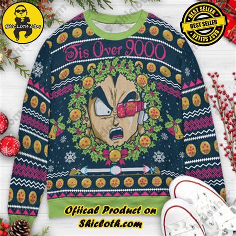 Tis Over Dragon Ball Christmas Ugly Christmas Sweaters Shicloth