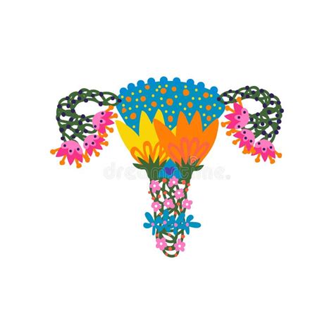 Beauty Female Reproductive System Uterus And Womb Organs Made Of