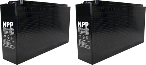 Amazon NPP FT12 200Ah 2 Pcs 12V 200Ah Front Access AGM Deep Cycle