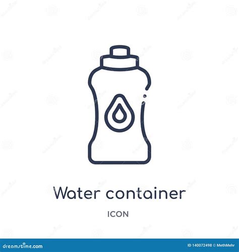 Linear Water Container Icon From Food Outline Collection Thin Line