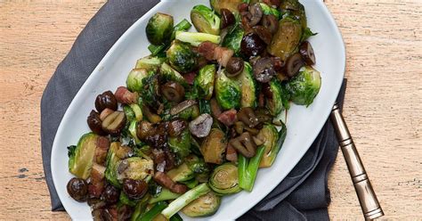 Wok Fried Brussels Sprouts And Bacon With Crispy Chestnuts Recipe