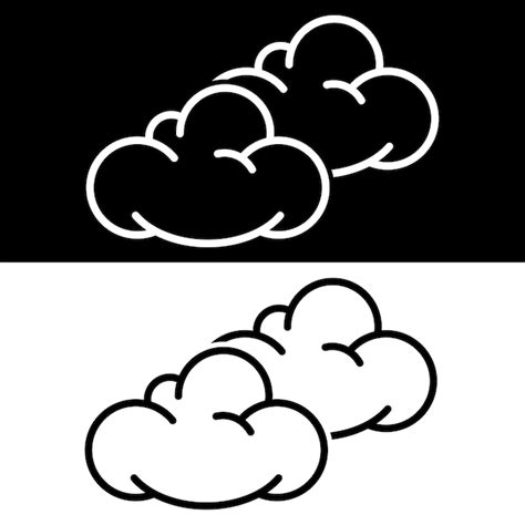 Diseño De Ilustración Del Icono De La Nube Vector Premium