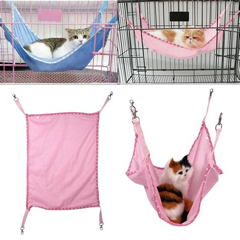 Gaiola Hammock Para Gatos Pet Cama Esteira Primavera Ver O Respir Vel