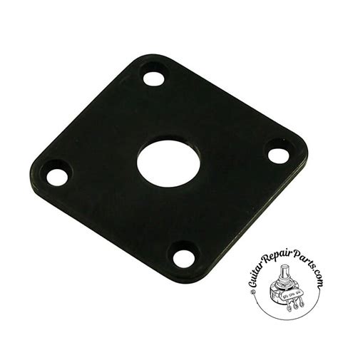 Square Flat Mount Plastic Jack Plate For Les Paul Matte Reverb