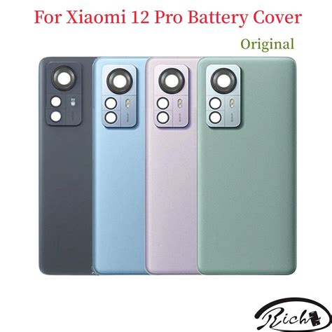 Back Glass For Xiaomi 12 Pro Battery Cover Back Housing Back Door Cases