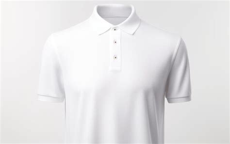 Premium Ai Image Charming White Polo Shirt Isolated On White Background