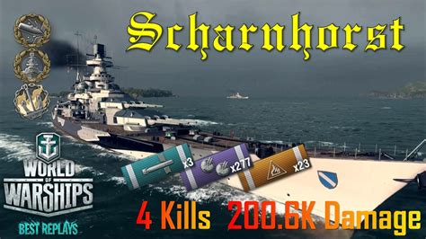 World Of Warships Rank S Scharnhorst Base Xp Kills