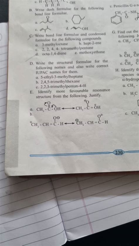 Find Out The Formulae For The Following Compounds Filo