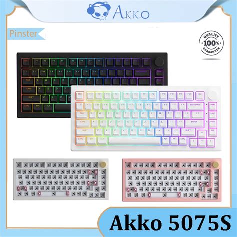Akko 5075S Mechanical Keyboard Gasket Structure Kit RGB Backlight Hot Swap Customized Wired