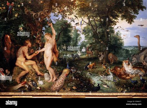 The Garden Of Eden With The Fall Of Man C 1615 A Co Painting By Jan