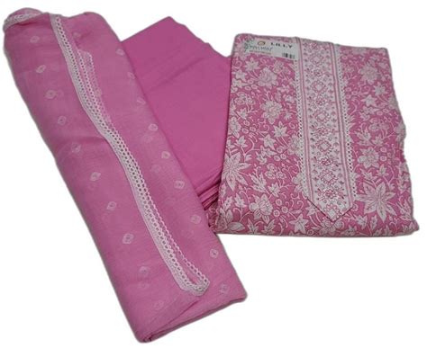 47 Inch Pink Cotton Unstitched Suits At Rs 950 Set In Mohali ID