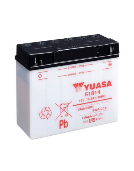 Batería Yuasa 51814 Combipack con electrolito