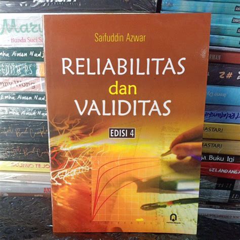 Jual Buku Reliabilitas Dan Validitas Edisi By Saifuddin Azwar