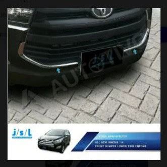 Jual List Grill Chrome Bumper Depan Toyota Innova Reborn Shopee Indonesia