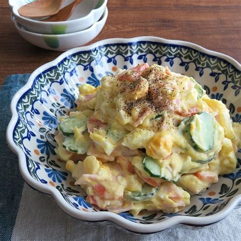 たっぷり野菜でリフレッシュ卵入りまろやかポテトサラダ By Kaana57さん レシピブログ 料理ブログのレシピ満載！