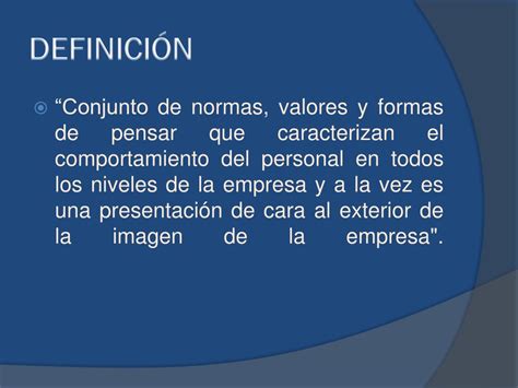 PPT Cultura en organización PowerPoint Presentation free download