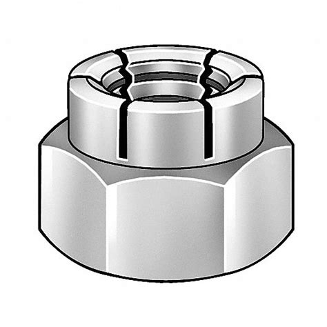 flex top   thread size lock nut ga pg grainger