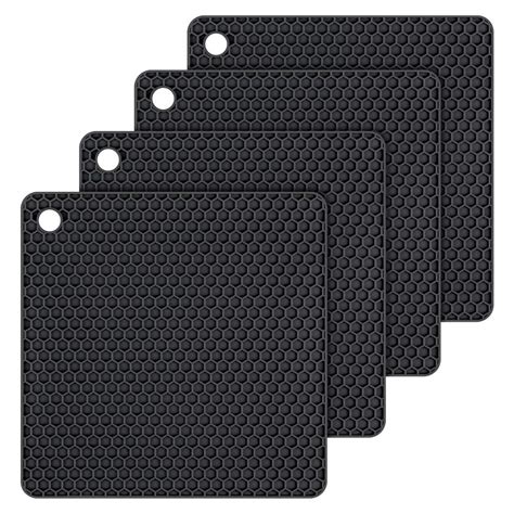 Amazon Silicone Trivet Mats Hot Mat Hot Pads Robust Non Slip Coasters Heat Resistant Mats