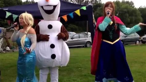 Party Princess For Hire The Snow Sisters Sing First Time In Forever Runcorn Aug 2015 Youtube