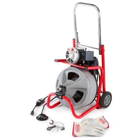 Ridgid In X Ft Wheeled Drum Machine