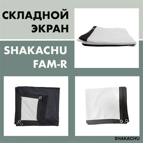 Экран для проектора 120 дюймов Shakachu FAM120R, 16:9, складной ...