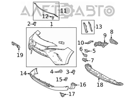 Абсорбер переднего бампера нижний Toyota Venza 21- новый OEM оригинал ...