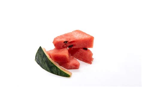 Premium Photo Watermelon Fresh Red Flesh Delicious Natural Green