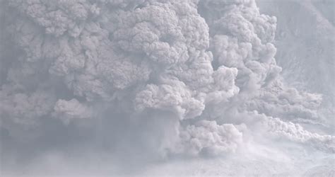 Volcanic Ash Billows Into Air Pryoclastic Editorial Video B