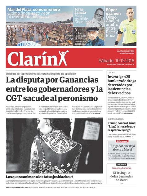 Clarín Argentina Sábado 10 De Diciembre De 2016 Infobae