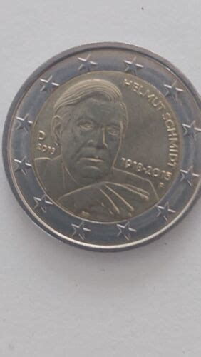 2 euro Münze Helmut Schmidt 1918 2015 Fehlprägung Sammlerstück sehr