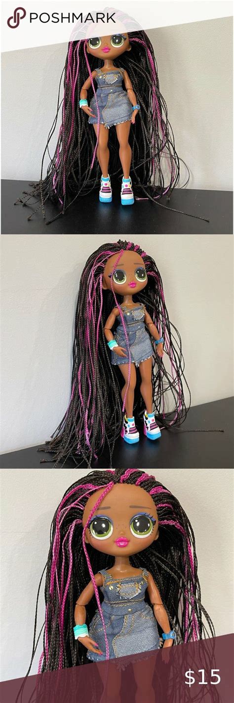 LOL Surprise OMG Remix Honeylicious Fashion Doll Denim Dress Braids 10