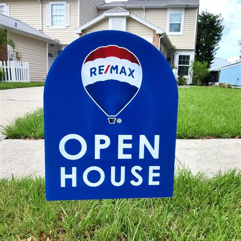 Arched Remax Open House Sign Remax Open House Yard Sign Modern Open