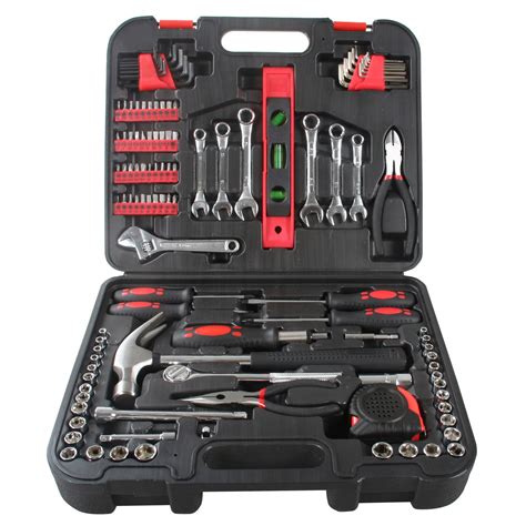 119 Piece Tool Kit Set Mechanics Craftsman Wrench Socket Ratchet Case ...