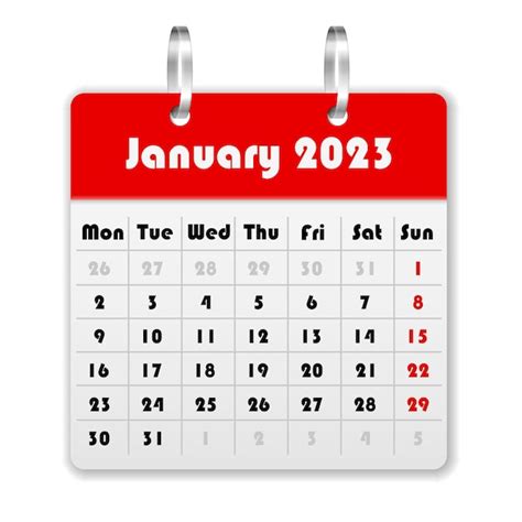 Premium Vector | Calendar january 2023