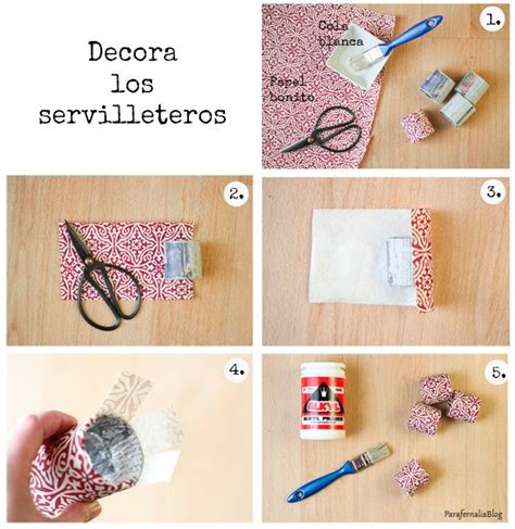 Diy Servilleteros Reciclados By Parafernaliablog Parte Con Im Genes