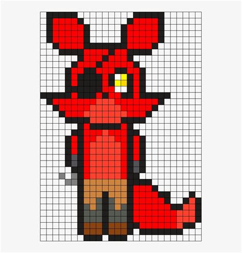 Foxy Fnaf Perler Bead Pattern Bead Sprite Fnaf Perler Bead Patterns