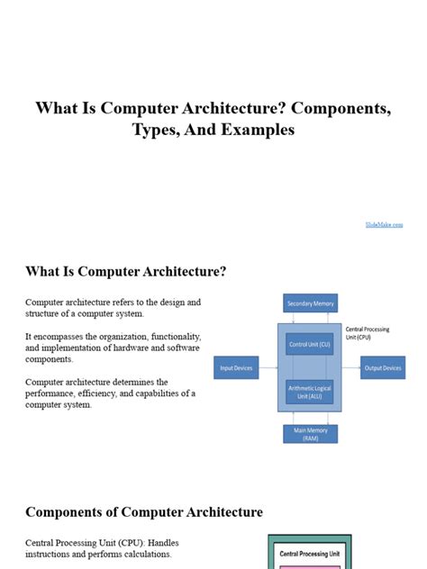 What Is Computer Architecture - Components, Types, and Examples | PDF ...