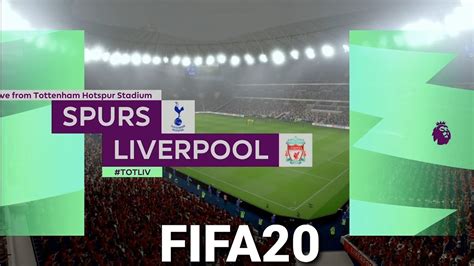 Fifa 20 Tottenham Hotspur Vs Liverpool Premier League Ps4 Youtube