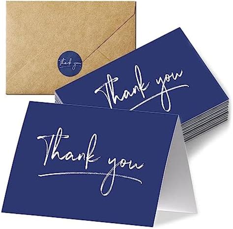 Amazon InstaDecor 24 Packs Thank You Cards With Envelopes And