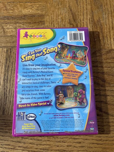 Barney Can You Sing That Song Dvd 45986028525 Ebay