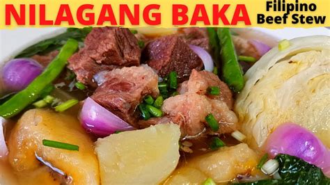 How to Cook NILAGANG BAKA | BEEF NILAGA RECIPE with Saging na SABA ...