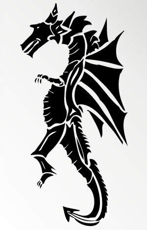 Mo Drachen Aufkleber Drache Autoaufkleber Dragon Sticker