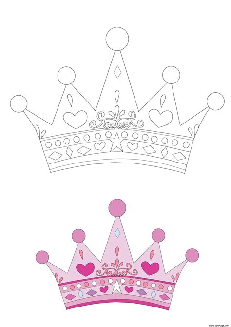 Coloriage Princesse Crown JeColorie