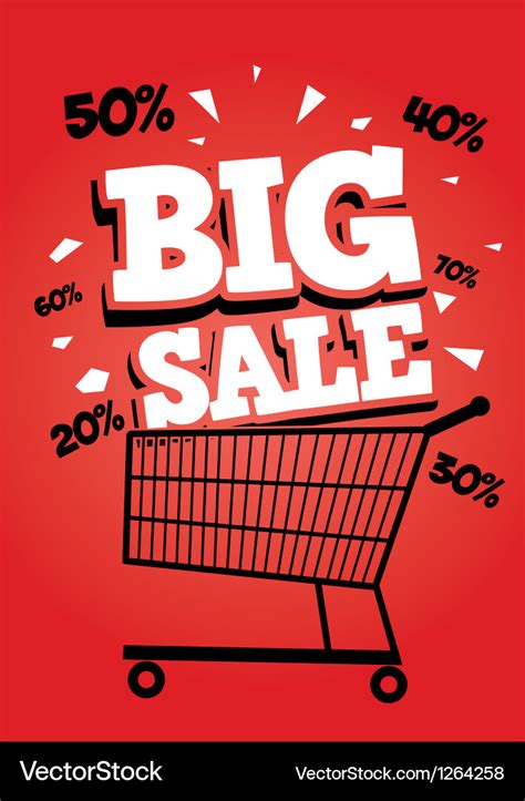 Big Sale Poster Royalty Free Vector Image Vectorstock