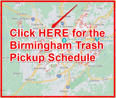 Birmingham Trash Schedule 2025 Bulk Pickup Holidays Maps