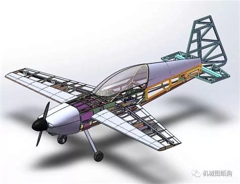 【飞行模型】20cc Edge 540t固定翼航模飞机3d图纸 Solidworks设计 知乎